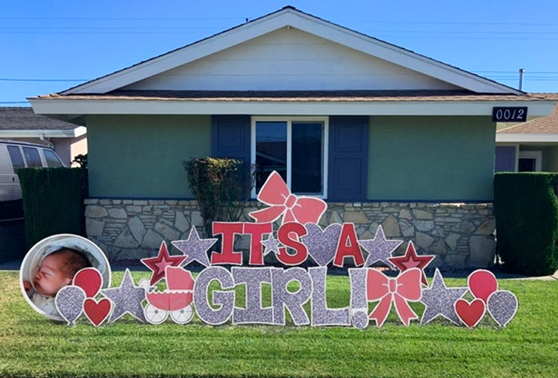 Wedding and Garden Party Event Printing on Outdoor Sign